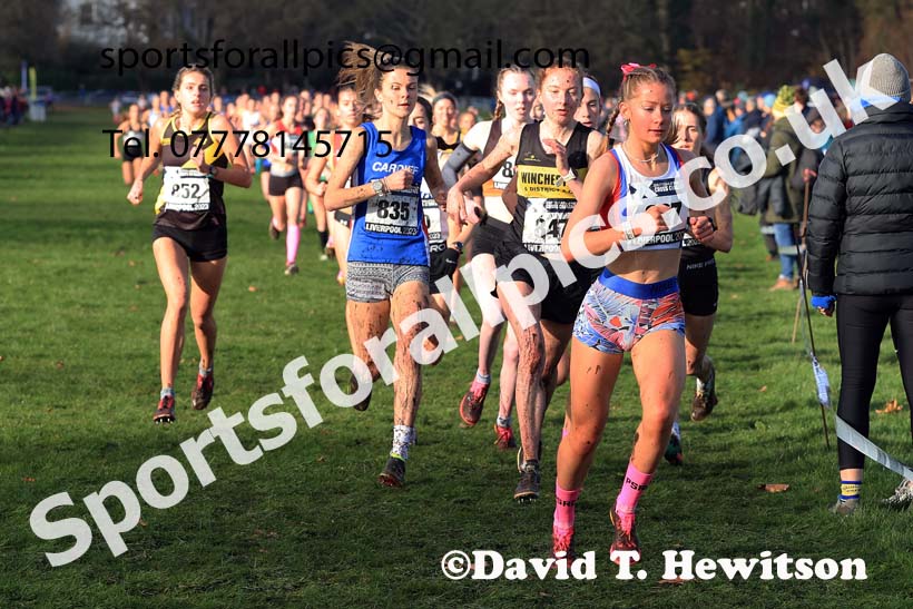 Womens Under-17s and IAAF Junior Women (Under-20s), 2023 British Athletics Cross Challenge, Sefton Park, Liverpool. Photo: David T. Hewitson/Sports for All Pics